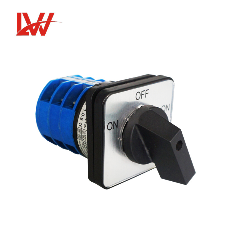 3 Position waterproof rotary changeover automatic cam switch