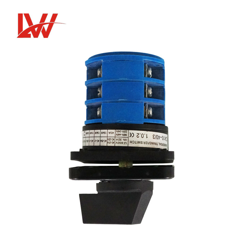 3 Position waterproof rotary changeover automatic cam switch