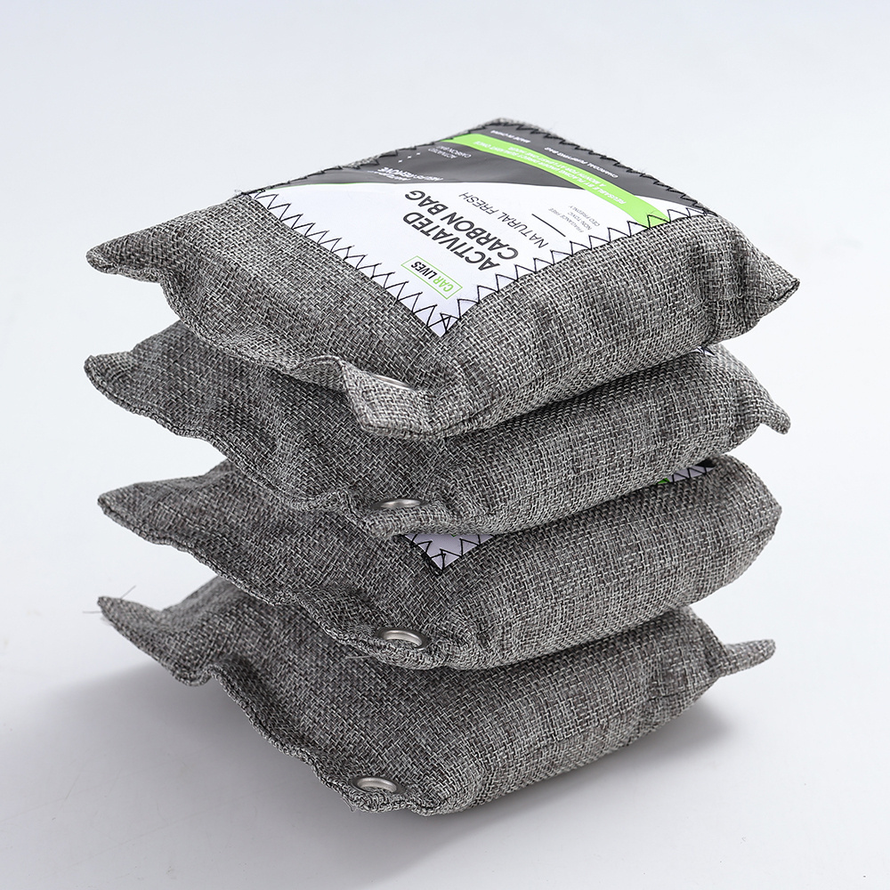 OEM Natural High Air Purifying Strong Adsorbed Reusable packaging bags Activated Bamboo Charcoal