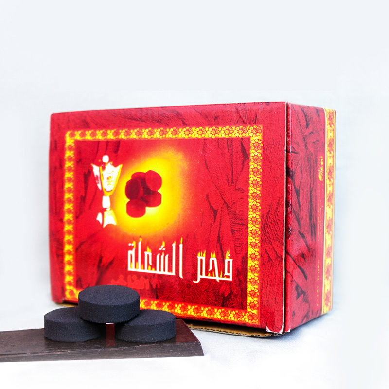 Natural Wood Star Light Lucky Charcoal For Shisha Hookah High Heat Lemon Coals