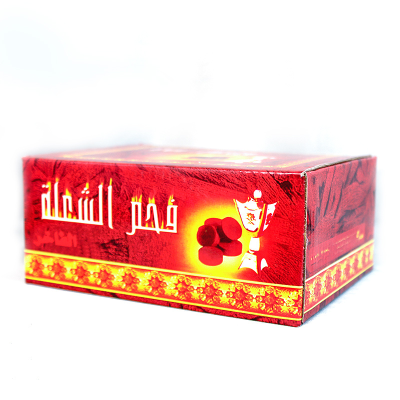 Natural Wood Star Light Lucky Charcoal For Shisha Hookah High Heat Lemon Coals