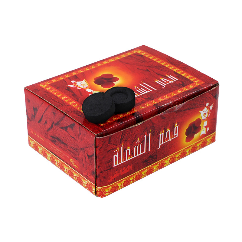 Natural Wood Red Coal Shisha Charcoal For Chicha Hookah Long Burning Carbon Tablets