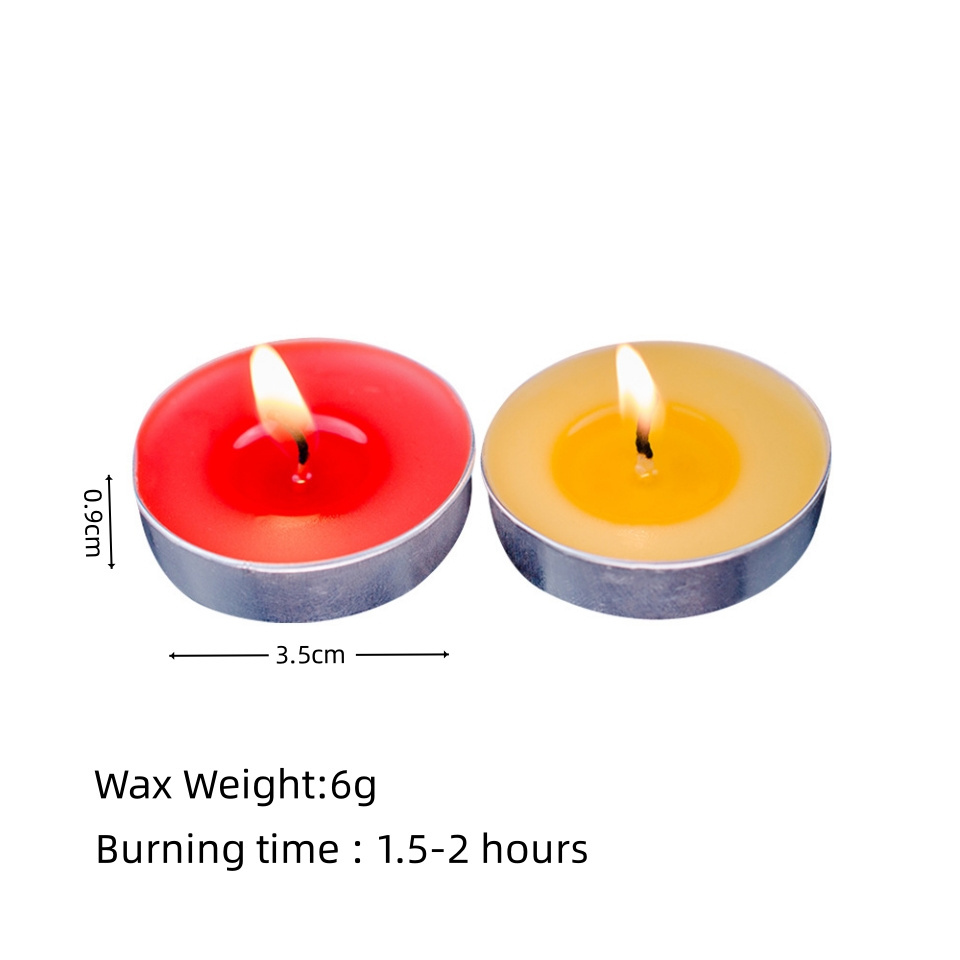 Wholesale 10Pcs 1.5-2 Hours Burn Small Smokeless Unscented Tea Lights Candles Wax Seal Warmer Tealight Candles For Wedding Party