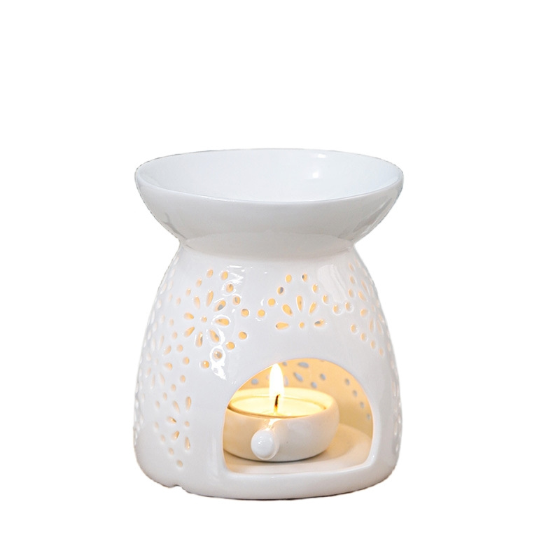 Wholesale Perfume Lamp Wax Melt Burner Aroma Wax Burner Ceramic Oil Burners Assorted Wax Warmer Aromatherapy Holder