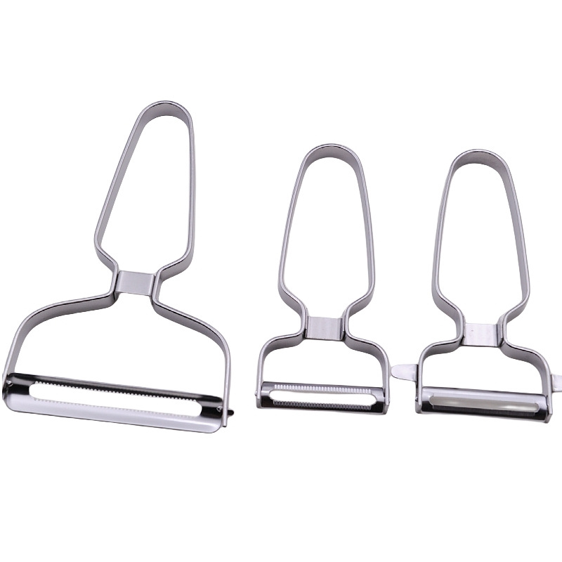 Wholesale Salad Potatoes Slicer Stainless Steel Fruits and Vegetables Peeler Wide Mouth Vegetables Peeler For Cabbage