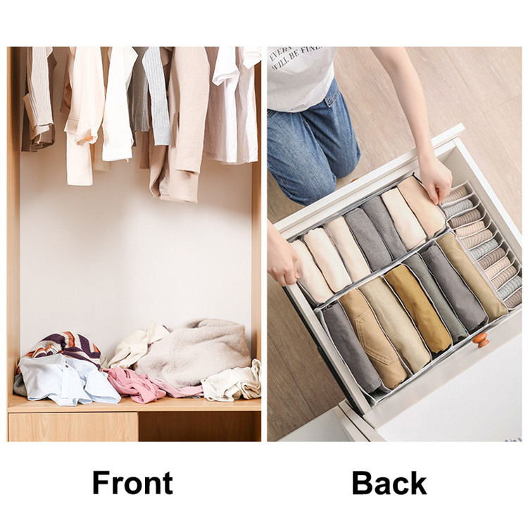 Factory Direct Sales Washable Collapsible  Foldable Wardrobe Clothes Organizer for Pants Jeans Leggings