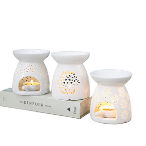 Wholesale Perfume Lamp Wax Melt Burner Aroma Wax Burner Ceramic Oil Burners Assorted Wax Warmer Aromatherapy Holder