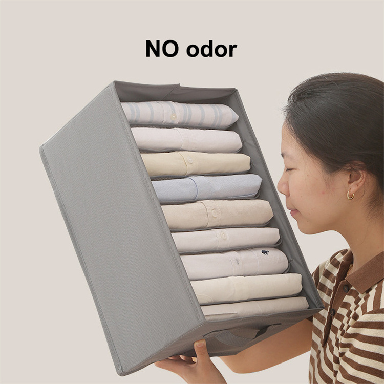 Foldable Compartment Jeans Storage Box Closet Wardrobe Clothes 7 Grids Divider Drawer Underwear Organizer