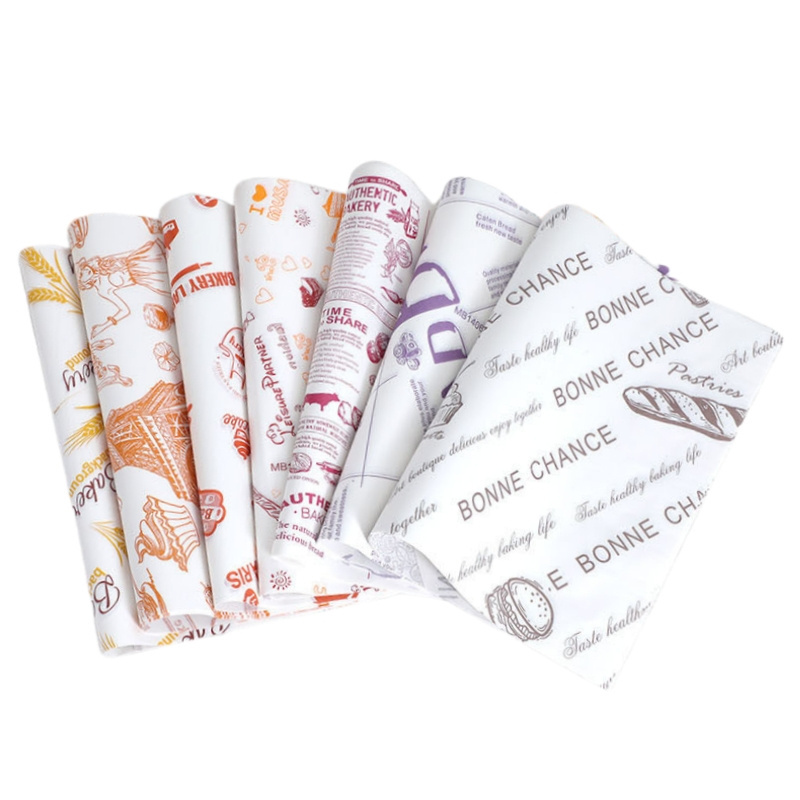 Deli Wholesale Basket Liners Food Picnic Sheets Sandwich Burger Wrapping Paper Sheet Wax Paper Sheets Greaseproof Baking Paper