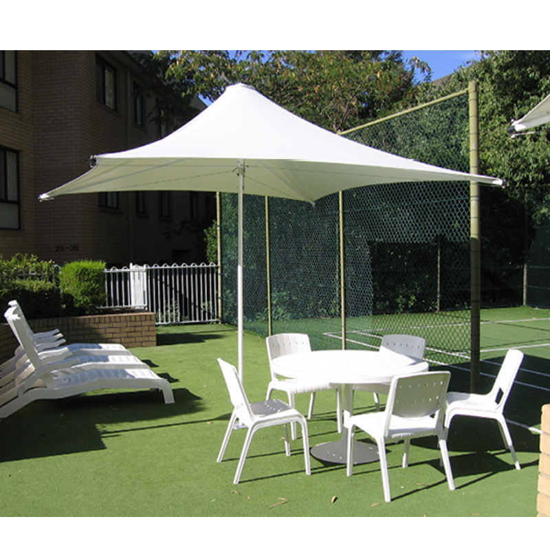 Tensile Membrane Structure Shade Canopy Steel Frame Waterproof Fabric Roofing System Awning Swimming Pool Cover Tents