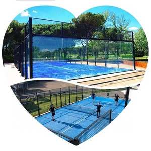 China Factory Padel Court Manufacturer Panoramic Full Set Padel Court Accessories