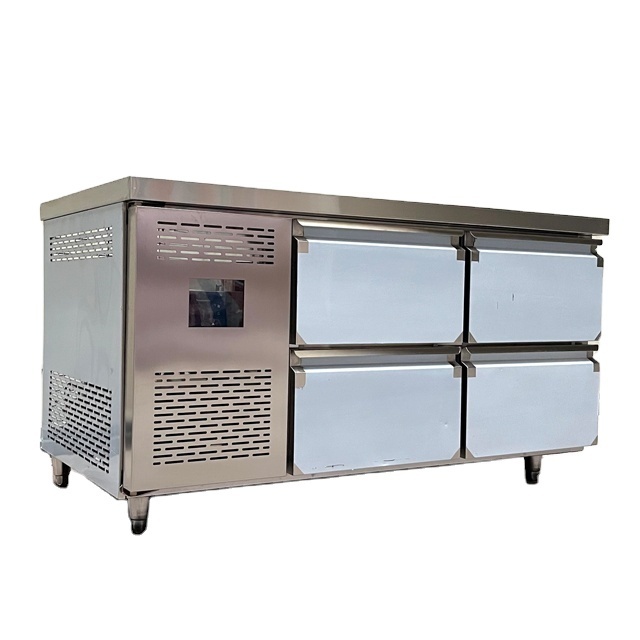 Commercial Pizza Prep Fridge Refrigerated pizza sandwich prep salad bar refrigerator work table Refrigerator