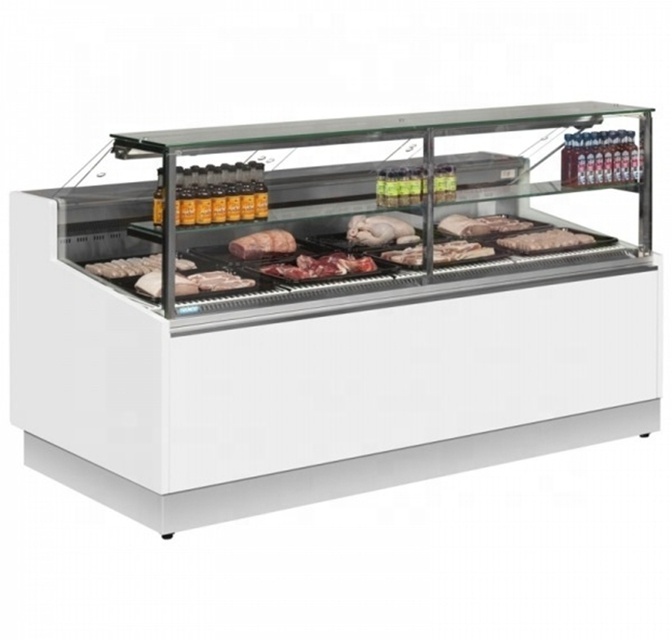 refrigerator butchery shop equipment meat display cabinet