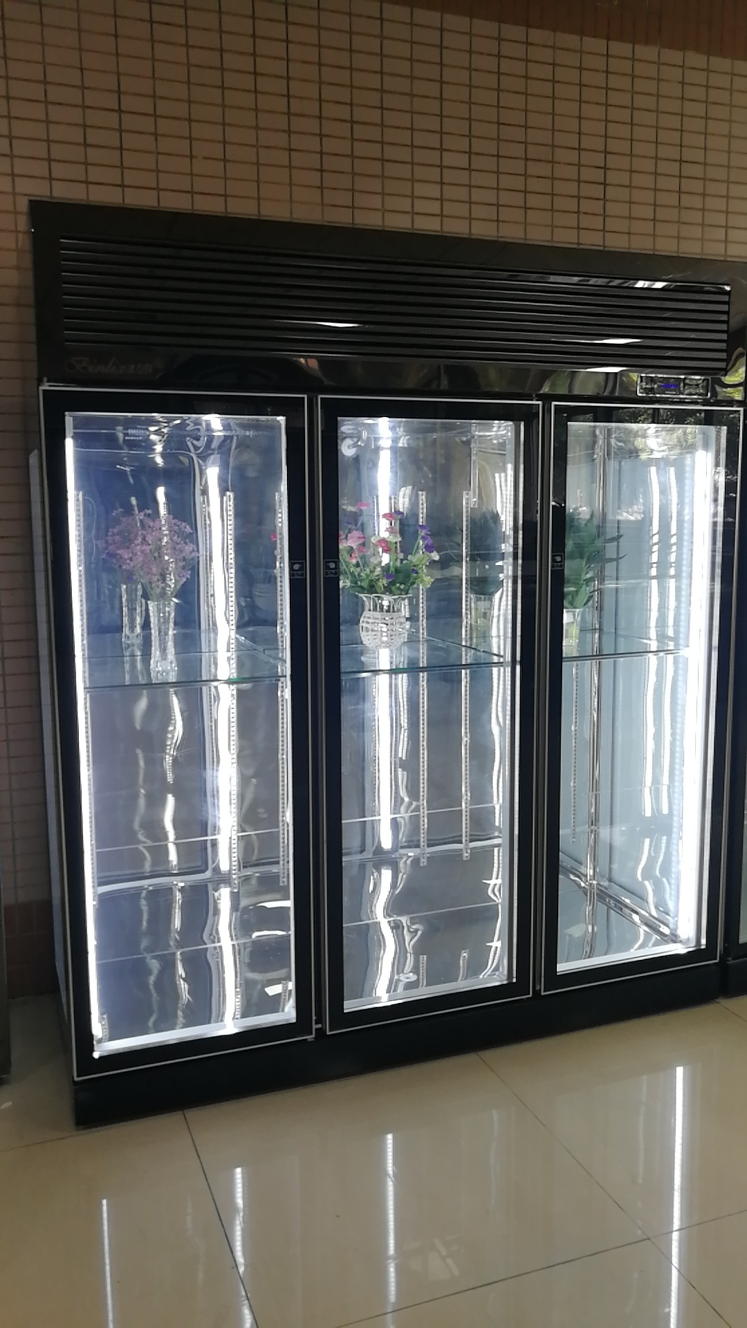 Commercial Flower Display Cooler Glass Door Chiller Flower Shop Fridge