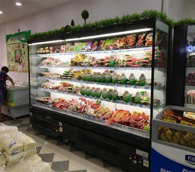 commercial upright vegetable fruit display refrigerator Upright Display Fridge for Supermarket