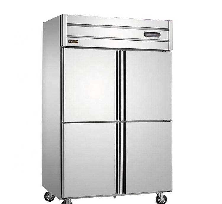 4 Doors Upright Catering Kitchen Stainless Steel Freezer