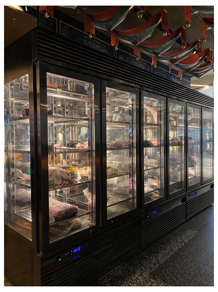 Meat Hanging Display Refrigerator Used For Grocery Store