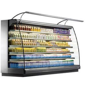 Supermarket retail vegetable display cooler equipment deli refrigerator for sale