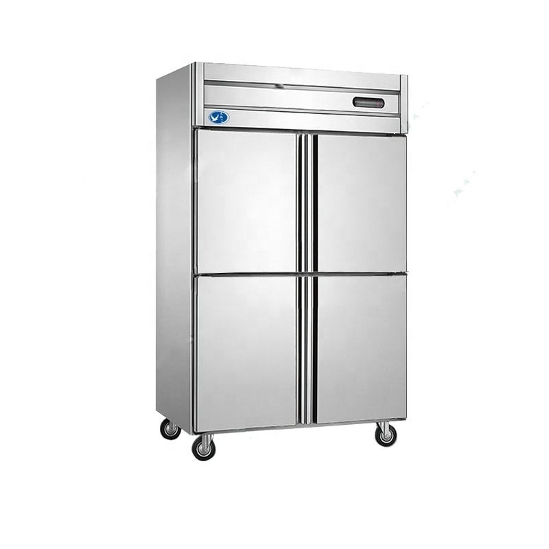 4 Doors Upright Catering Kitchen Stainless Steel Freezer