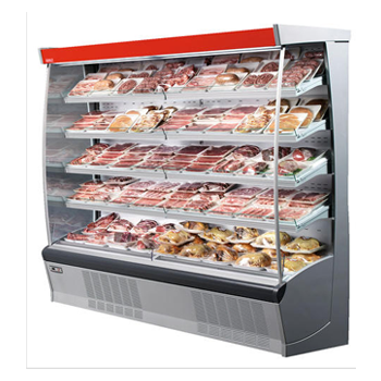 Supermarket retail vegetable display cooler equipment deli refrigerator for sale