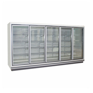 Large Capacity Refrigerator Glass Doors Refrigerator Commercial Vertical Display Freezer