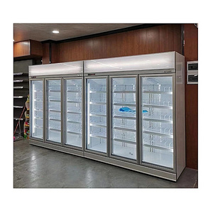 Cheap Single Glass Door Air Cooling Upright Bottle Pepsi Mini Refrigerator Commercial Fridge Price