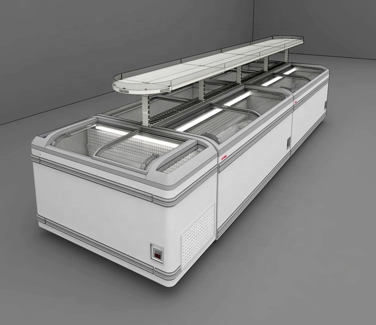 High Quality Open Top Refregerator/Supermarket Island Freezer