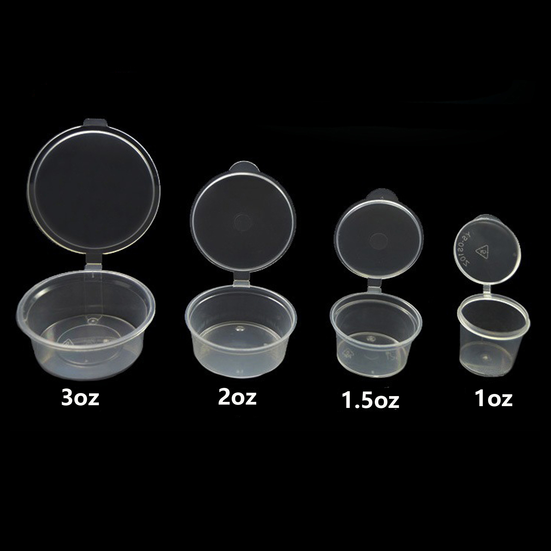 PP Clear Sauce Souffle Dipping Disposable Sauce Cup Plastic Sauce Containers with Lids