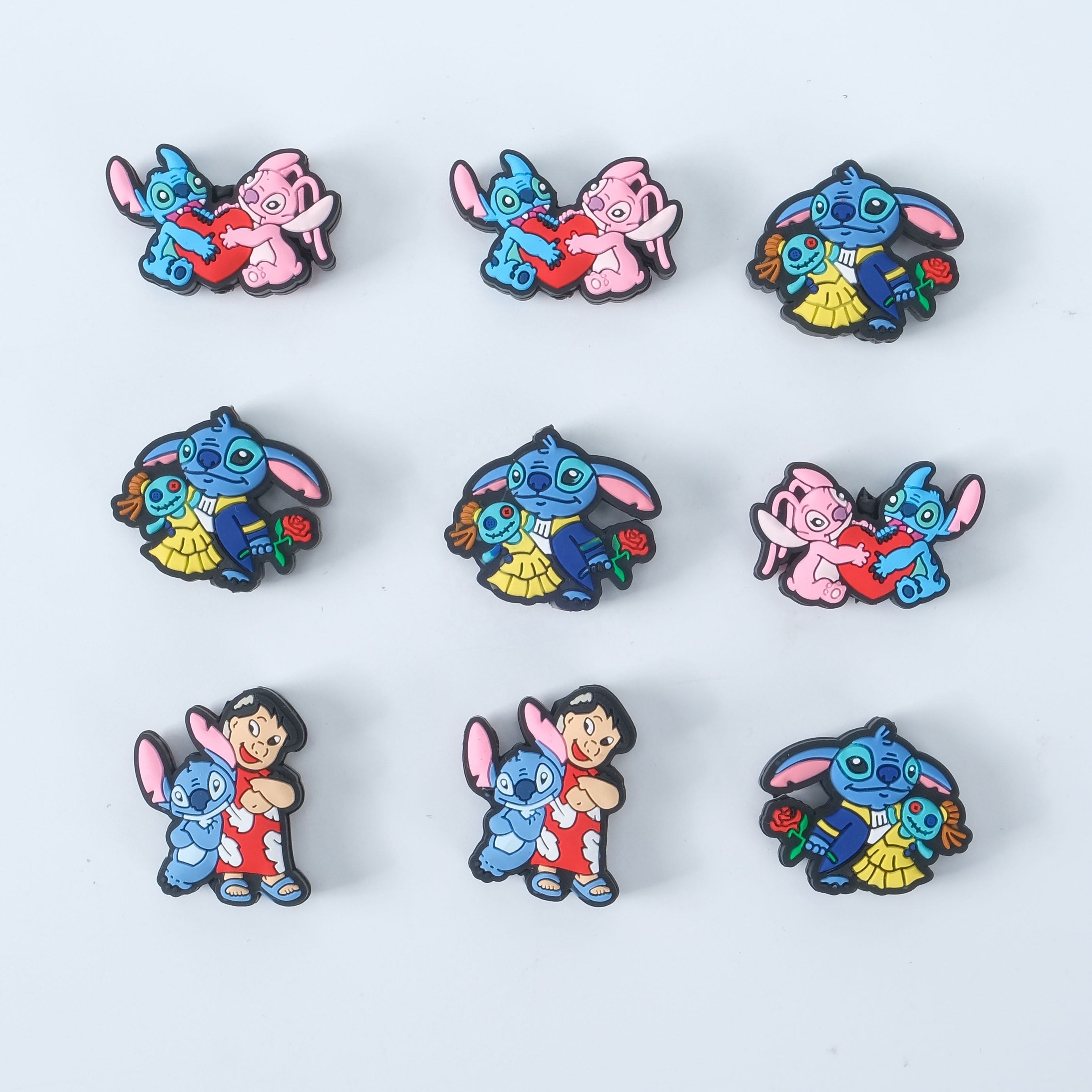 custom manufacturer lilo and stitch printed silicone focal bead pen beads charms for jewelry making necklaces