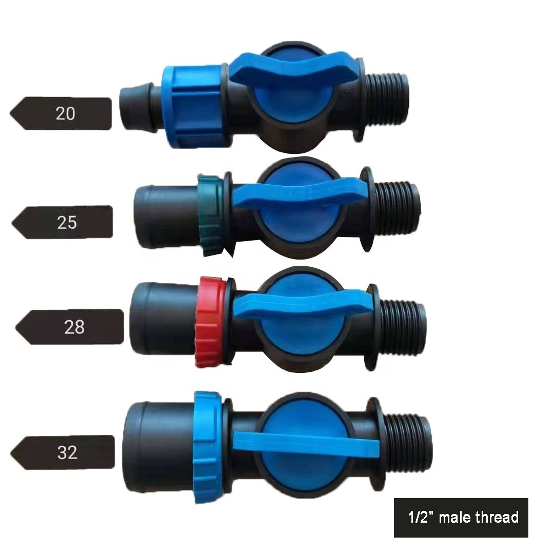 Irrigation Pipe Fittings Drip Tape Hose Accessories Bypass Valves For Agricultural Irrigation System