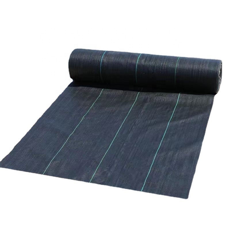 Hot sale Black Weed Mat PP PE Woven Plastic Weed Control Mat Fabric Cloth For Agricultural Ground Cover