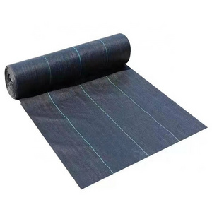 Factory Wholesale Stabilization UV Fabric Weed Mat Roll Agricultural Ground Cover Weed Control Black PP Woven Weed Cloth