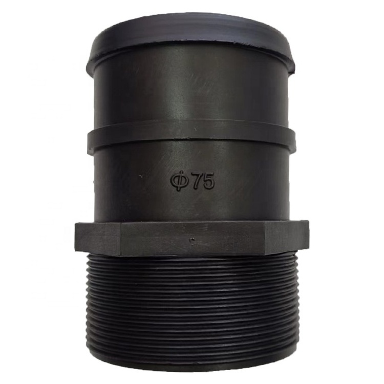 Factory Wholesale Price Layflat Hose Fittings 75MM Diameter Coupling/Tee/Male Thread Adaptor For Agriculture Irrigation