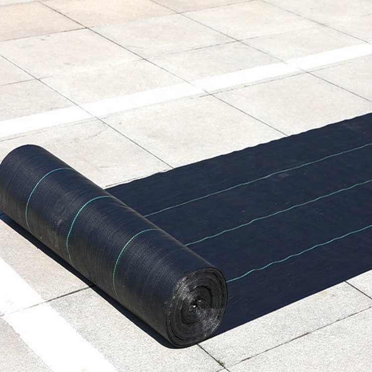 Hot sale Black Weed Mat PP PE Woven Plastic Weed Control Mat Fabric Cloth For Agricultural Ground Cover