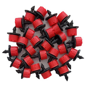 Hot Sale Plastic Red 8 Holes Adjustable Dripper Agriculture Garden Drip Irrigation Micro Sprinkler Dripper