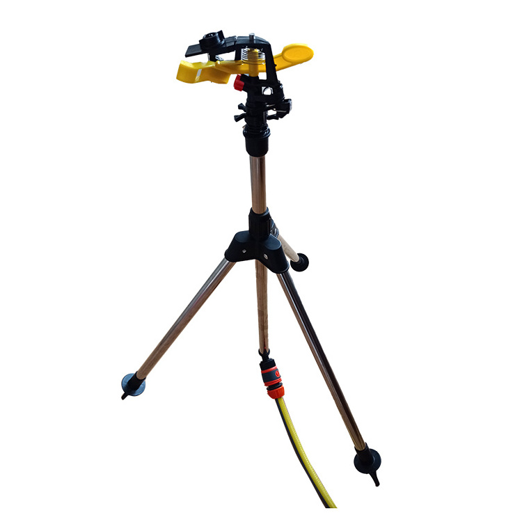 1/2 Impact Impulse Lawn Sprinkler on Telescopic Tripod Stand Garden Lawn Irrigation Sprinkler Tripod