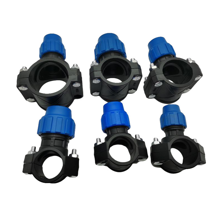 High Quality Saddle Clamp PP Compression Fittings For Agricultural Irrigation