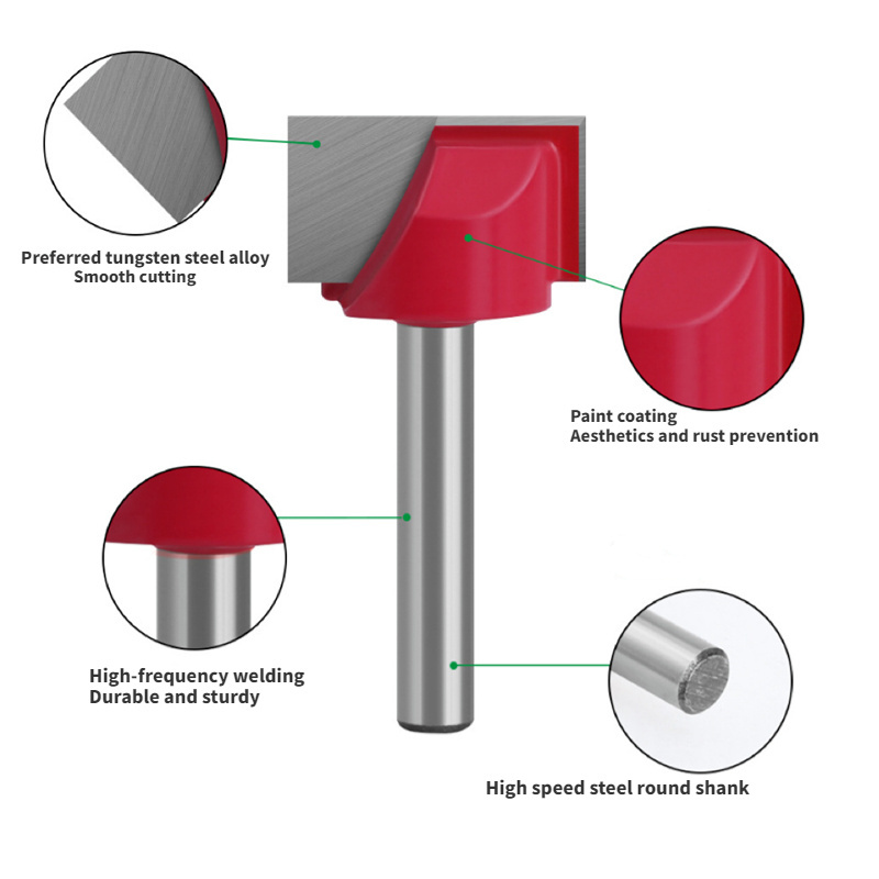 CNC Wood Router Bits solid carbide cleaning bottom bits CNC cleaning bottom surfacing bits