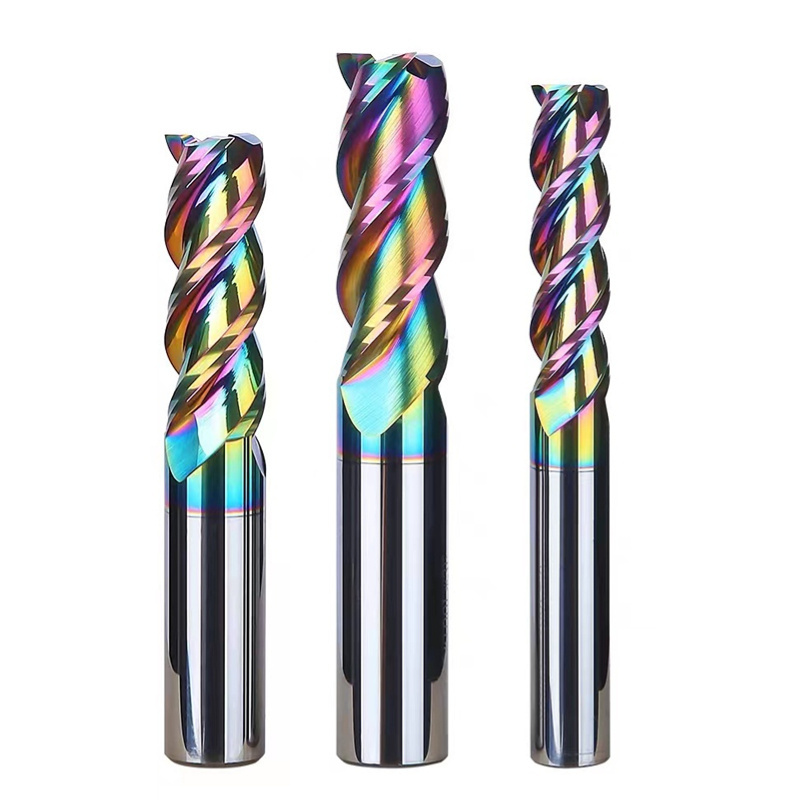 DLC Coating HRC55 3 Flutes Aluminum Square End Mill