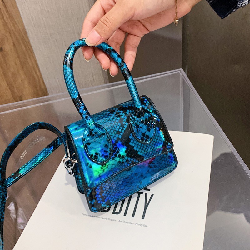 Hand Bags Small 2021 Small Snake Skin Mini Bag Ladies Pu Leather Retro Purses And Handbags Design Wholesale