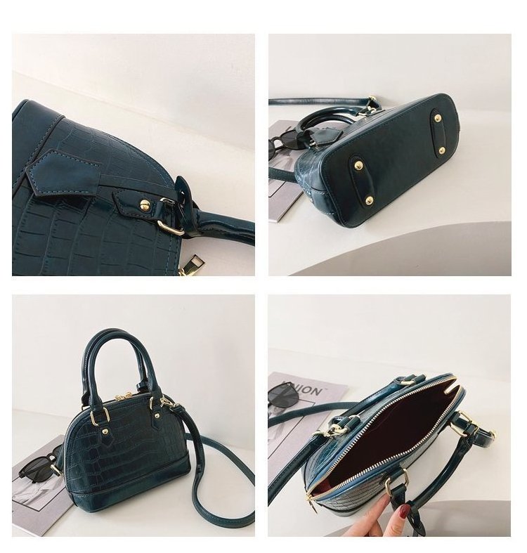 Ladies Handbags 2020 Luxury Vintage Crocodile Bags Shell Shape Women Handbag With Shoulder Strap