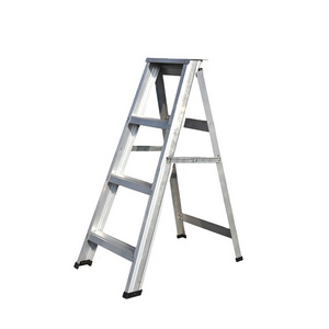 En131 Heavy Duty Hot Sale Double Sided Step A Type Aluminum Ladder Foldable Construction Ladder