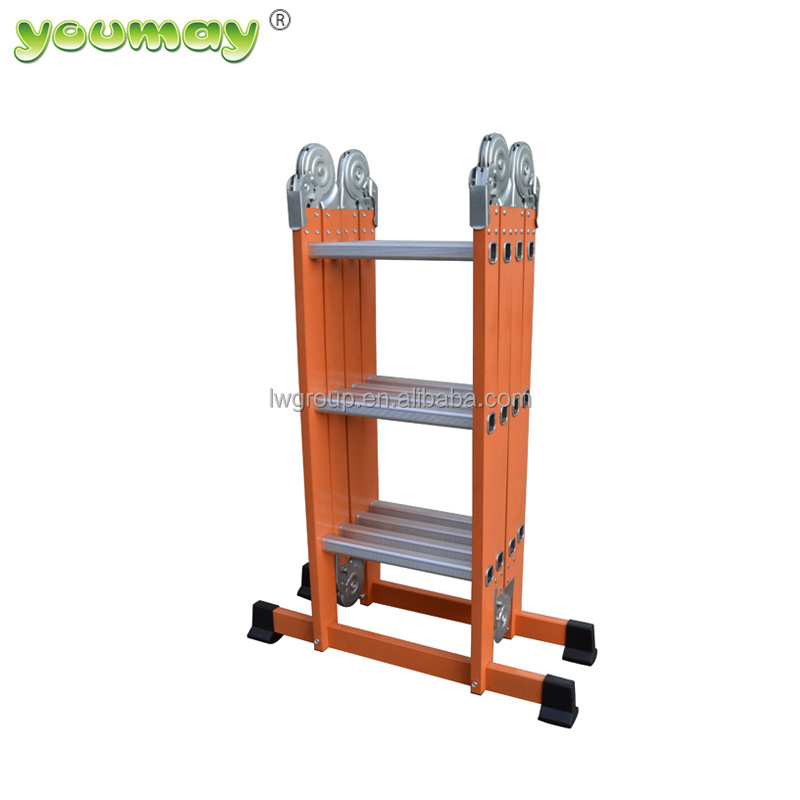 Factory Price Aluminum Steel Stairs Foldable Multifunction Platform Ladder