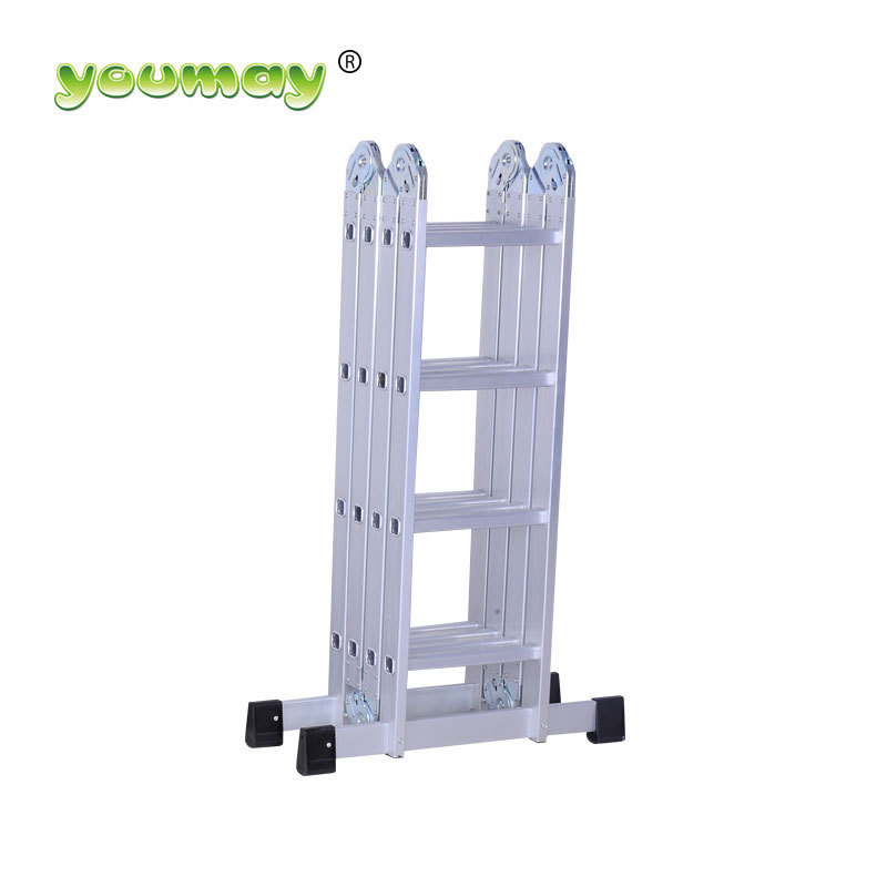 En131 Professional 445Cm Multi Purpose Aluminium Ladder 4 X 4 Steps 150Kgs Folding Ladder