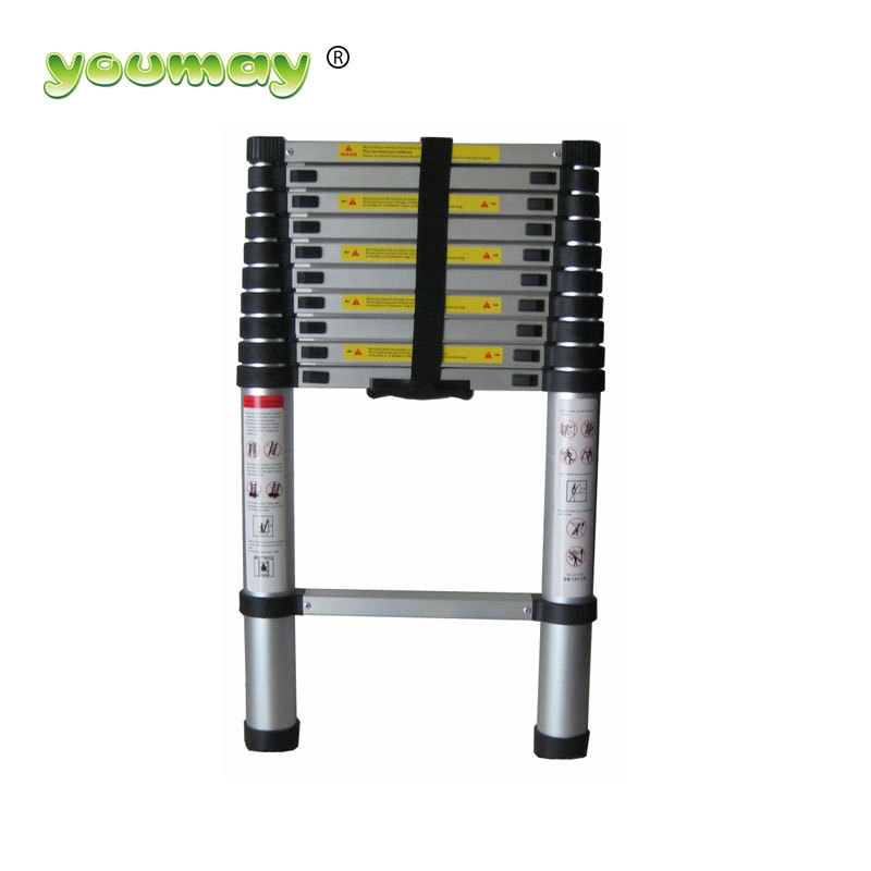 EN131 Wholesale Price Aluminum Ladder 10 Steps Portable Telescopic Ladder