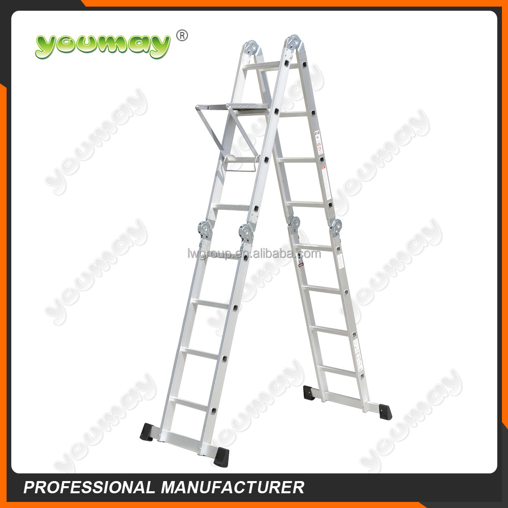 Aluminum Step Platform Ladder With En131 Certificate For Am0116a/aluminium Step Ladder 5 Meter