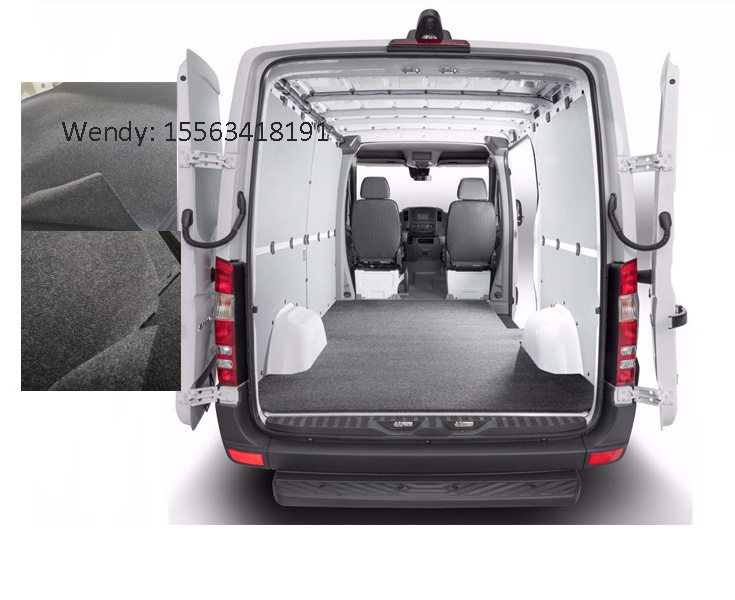 Black Non Woven Car Boot Trunk Liner Floor Covering Carpet Fabric for Camper Van Conversion