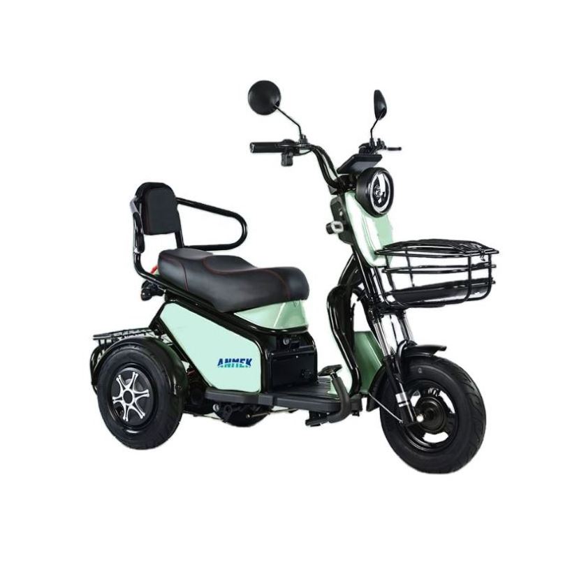 Tricycle Electric Bike Scooter Cargo With 3 For Axle Wheel Foldable Adult Mini Rear 4 Seater Mobility Power Dumper Of Tricycles