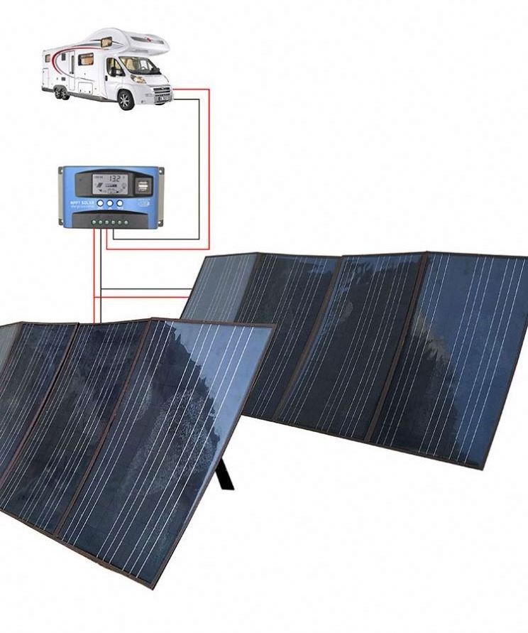 Panel Folding 250W 250 Watts Camping Pack 30W Blanket Charger 550W 1000W Sheet 2024 Stand Mono Stick On Flexible  Solar Panels