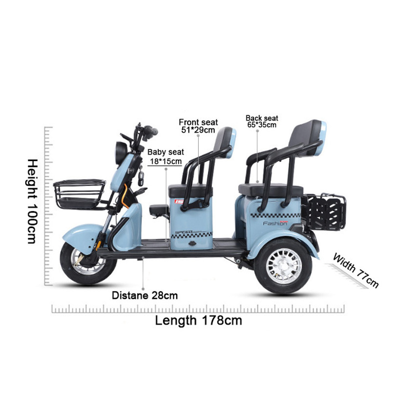 Electric Cargo For Adults Folding 3 In Thailand Ghana Carrier Baby Children Gear Box Philippines 750W 250Cc Truck With Tricycle